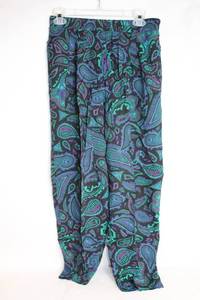 lot 76 image: Vintage Paisley Pattern Technics Pants