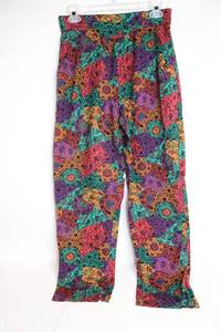 lot 80 image: Colorful Vintage High-Waisted Womens Pants by Chance Encounters, Size 12