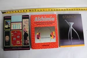 lot 149 image: Set of 3 Art and Design Books Decorative Arts, Alchimia, and Starck