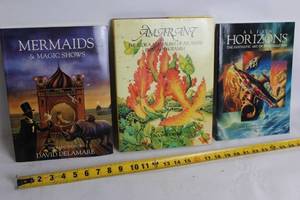 lot 156 image: Set of 3 Art Books Mermaids and Magic Shows, Amarant, Alien Horizons