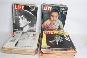 lot 165 image: Collection of Vintage LIFE Magazines from the 1950s and 1970s