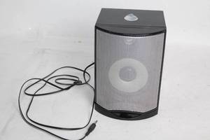 lot 198 image: Black Compact Speaker with Connectivity Cable