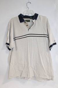 lot 241 image: Linksport Mens Striped Polo Shirt, Size Large