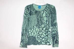 lot 300 image: Medium Christian Lacroix Long Sleeve Patchwork Pattern Top