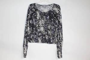 lot 302 image: Long Sleeve Top with Abstract Print Pattern