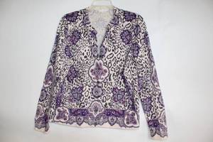 lot 307 image: Charter Club Womens Patterned Cardigan Sweater
