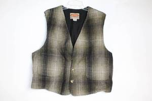 lot 308 image: Vintage Paragraff Wool Blend Plaid Vest