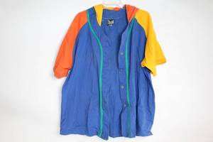 lot 316 image: Italian Club Color-Block Hooded Shirt Size LXL