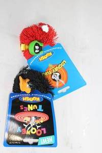 lot 322 image: Set of 2 Looney Tunes Koosh Collectible Figures - Marvin and Daffy