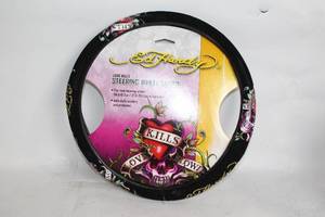 lot 388 image: Ed Hardy Love Kills Steering Wheel Cover