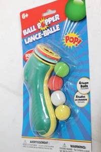 lot 414 image: Ball Popper Toy Set with Foam Balls and Target