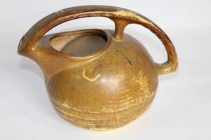 lot 430 image: Vintage Ceramic Art Pottery Water Jug with Handle