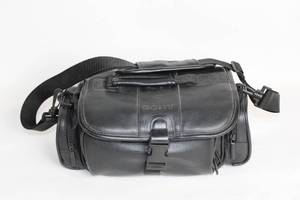 lot 436 image: Sony Leather Camera Bag with Adjustable Strap