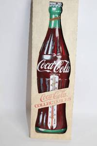 lot 481 image: Vintage Coca-Cola Bottle-Shaped Thermometer Collectible