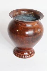 lot 488 image: Vintage Brass Urn with Patina Finish