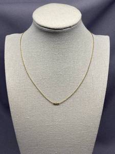 lot 3Z image: Minimalist Gold Tone Sterling Silver 925 Zodiac Necklace