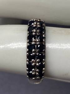 lot 16Z image: Sterling Silver Sapphire 925 Ring Size 7