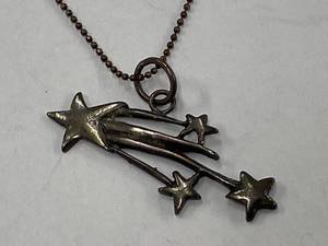 lot 82Z image: Sterling Silver 925 Shooting Star Pendant Necklace
