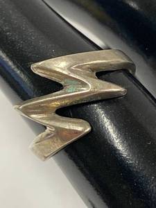 lot 97Z image: Sterling Silver 925 Zigzag Ring 925 Unique Design Size 6