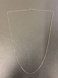 lot 134Z image: Sterling Silver 925 Box Chain Necklace