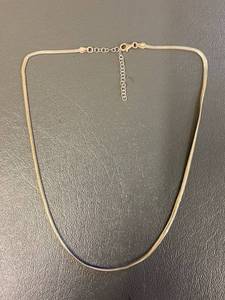 lot 138Z image: 925 Sterling Silver Italian Chain Necklace