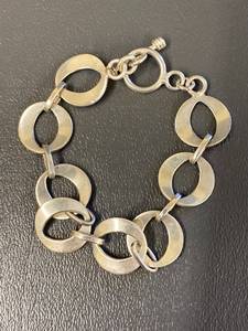 lot 157Z image: Vintage Sterling Silver 925 Link Bracelet