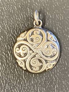 lot 163Z image: Sterling Silver 925 Pendant with Scroll Design