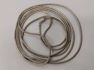 5' Long! Massive 60 Italian Milor Sterling Silver Snake Chain Necklace