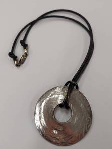 lot 18M image: Sterling Silver Pendant Chile 999 Fine Silver