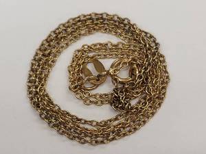 lot 122M image: Sterling Silver 925 Gold-Plated Chain Necklace