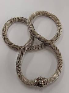 lot 149M image: Stockto Sterling Silver Mesh Necklace