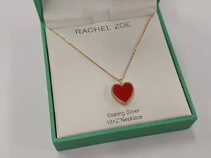 lot 171M image: Rachel Zoe Gold-Tone Sterling Silver Heart Necklace