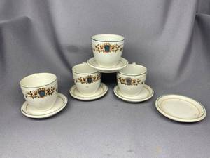 lot 16B image: Vintage Masonic Porcelain Demitasse Set