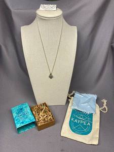 lot 49B image: Kaypea Sterling Silver 925 Moonstone Necklace
