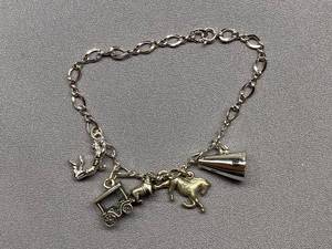 lot 61B image: Vintage Sterling Silver 925 Charm Bracelet