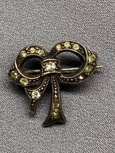 lot 76B image: Vintage Sterling Silver 925 Bow Brooch