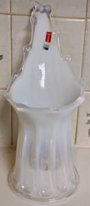 lot 29 image: Fostoria Opalescent Art Glass Candle Holder