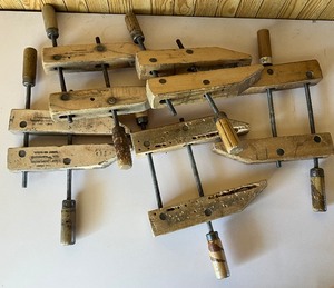 lot 78 image: LOT of Five Jorgeson 10 Wood Clamps