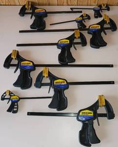 lot 88 image: Nine Piece Quickgrip Mini Clamp LOT