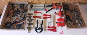 lot 90 image: Clamp LOT - Bessey Angle Clamp, C-Clamp