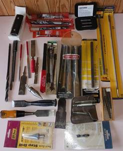 lot 96 image: Craftsman Chisels and Drill Bits