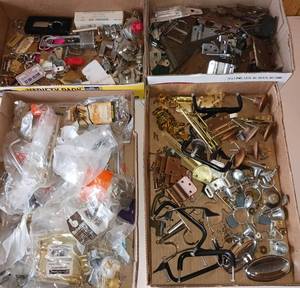 lot 105 image: Hardware LOT - Locks, Key Chains, Hinges