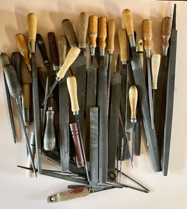 lot 95 image: Large LOT of Files - Vintage Stanley Wood Files and Unmarked