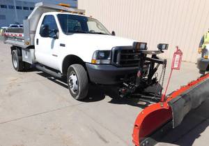 2004 Ford F450 XL Super Duty Dump Truck with Western Plow