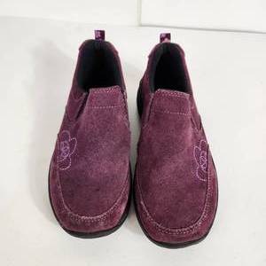 lot 8 image: Girls Lands End Slip Ons Size Kids 2 Purple Excellent Condition