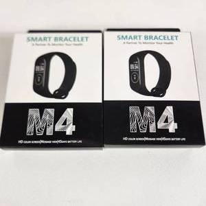 lot 32 image: Lot Of Two New Smart Bracelets HD Color Screen Message View 45 Days Battery