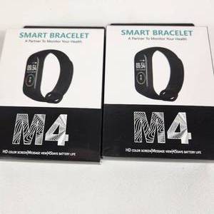 lot 33 image: Lot Of Two New Smart Bracelets HD Color Screen Message View 45 Days Battery