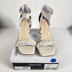 lot 41 image: New Womens Nine West Ivory Strap Sandals Size 9.5