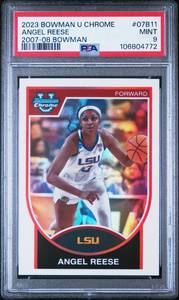 lot 17 image: ANGEL REESE 2023 BOWMAN U CHROME PSA 9