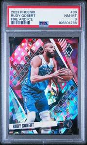 lot 16 image: RUDY GOBERT 2023 PHOENIX FIRE AND ICE 0625 PSA 8